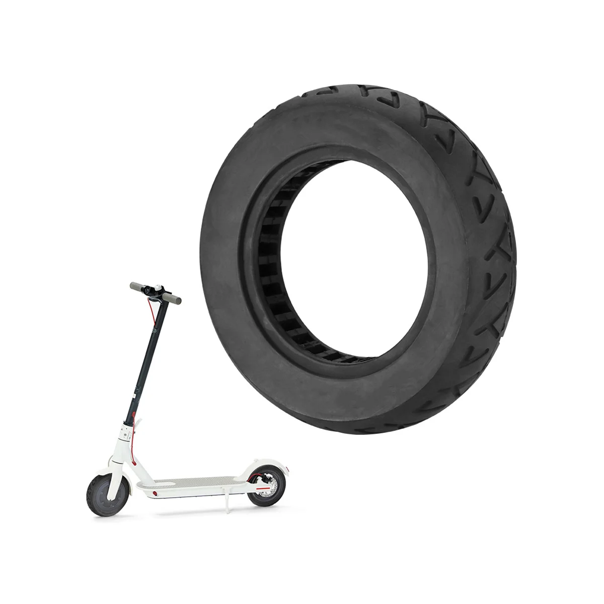 10 Inch Tire 10X2.50 10X2.50 Electric Scooter Solid Tires Front Rear Tire Electric Scooter Accessories