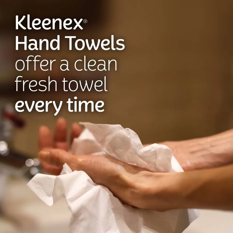 1 Regular Pack Full Sheet Hand Paper Towels, 1‑Ply 60‑Sheet Disposable Towels for Bathroom & Home Hand Drying