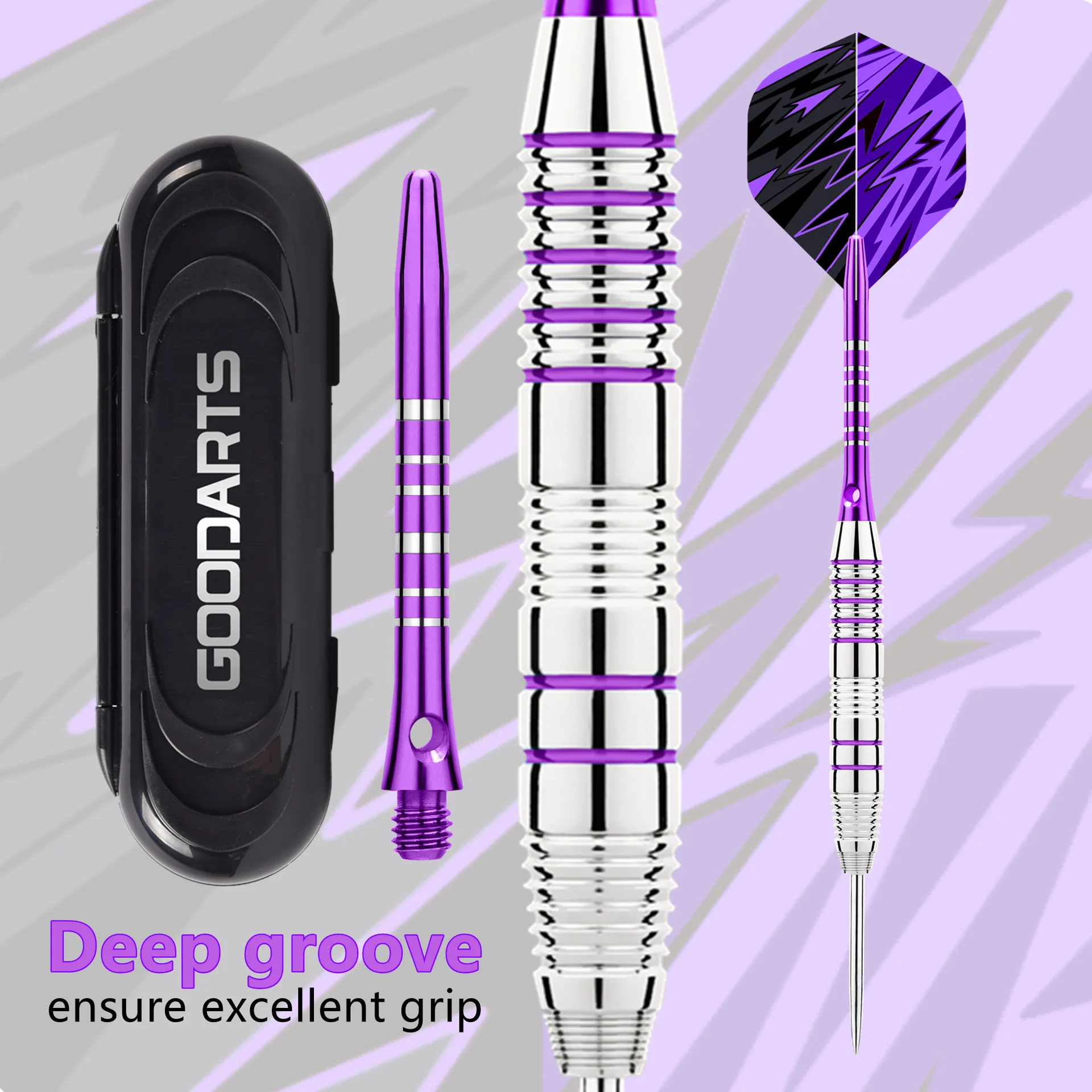 .....Darts Metal Tip Set Professional Metal Darts for Dartboard Steel Tip Darts with Nonslip Iron Barrel Aluminum Dart Shafts..
