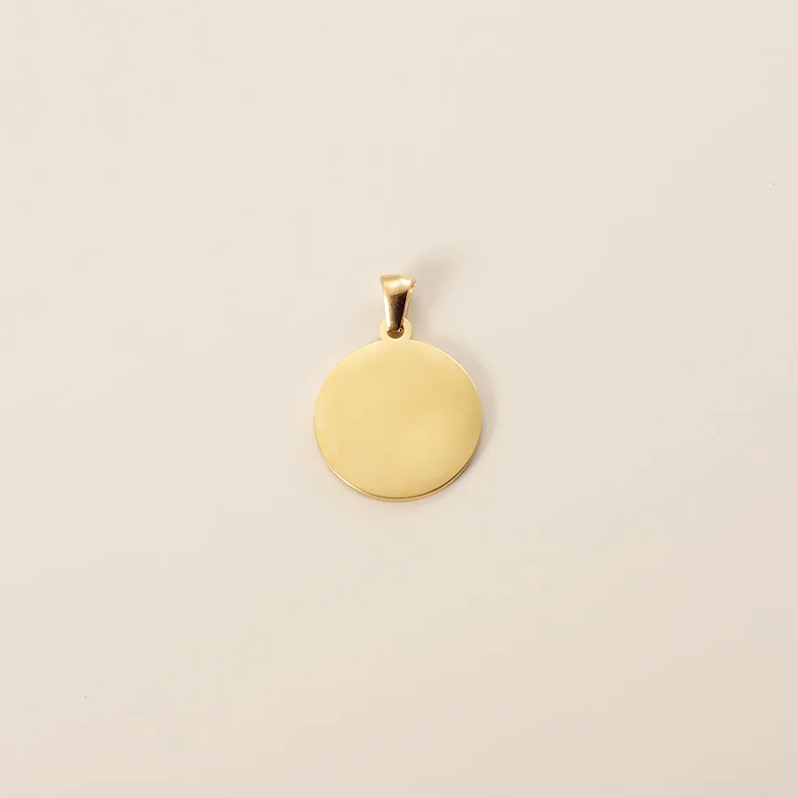 Fnixtar 20 Stück Edelstahl runde Scheibenanhänger mit Verschluss DIY Halskette Schmuck Zubehör hochglanzpoliert Großhandel – Detail 7
