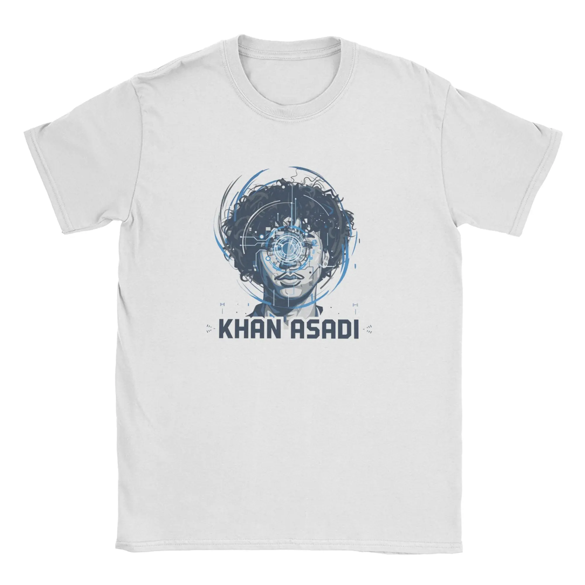 

Men's khan asadi T Shirt 100% Cotton Tops Funny Short Sleeve Crew Neck Tee Shirt Adult T-Shirts