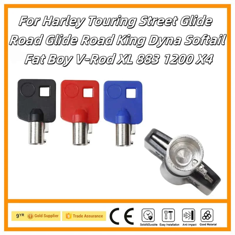 6Pcs New Blank Key Replace Keys For Harley Touring Street Glide Road Glide Road King Dyna Softail Fat Boy V-Rod XL 883 1200 X4