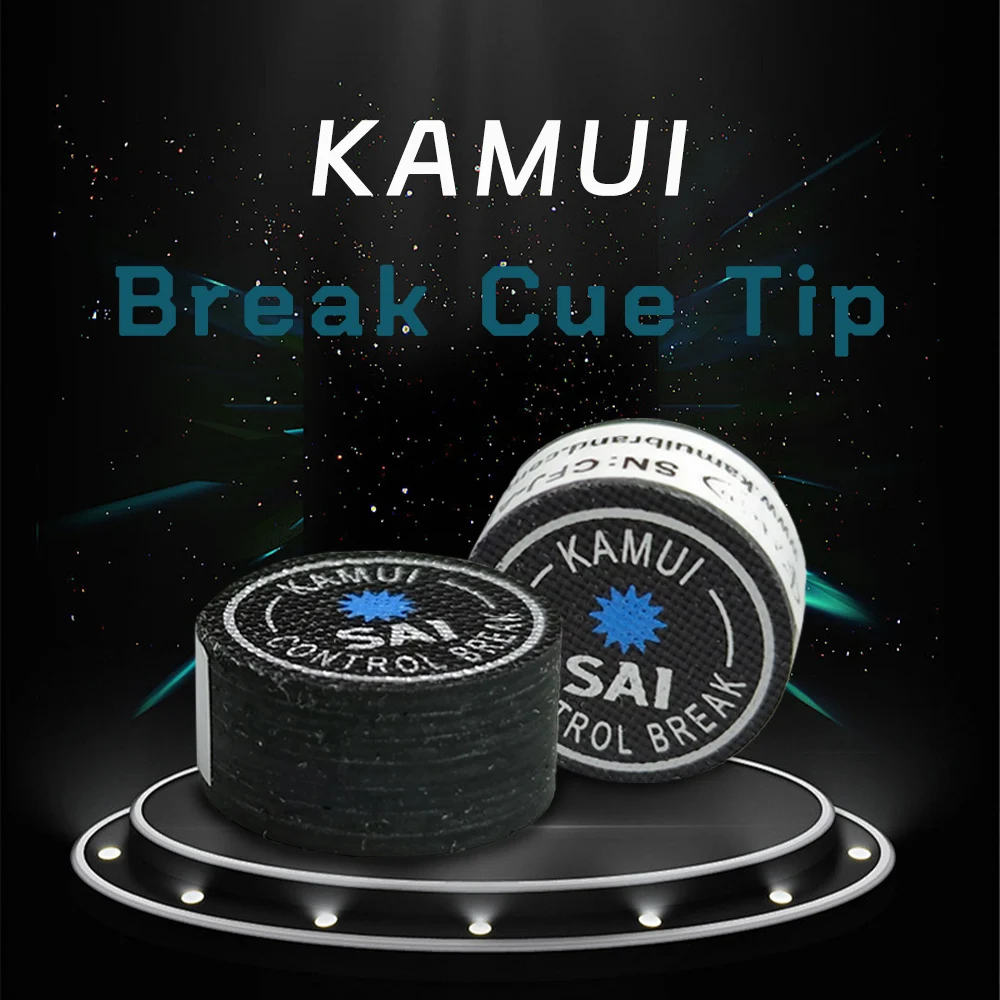 

KAMUI SAI CONTROL Break 14mm Cue Tip Leather Fiber with Resin Pool Super Hard for Break & Jump Cue Tips Billiard Accessories