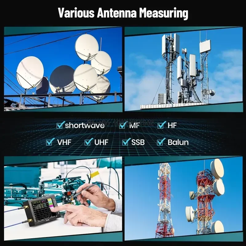 Wmwmnu for SeeSii NanoVNA-F V2 Vector Network Analyzer 4.3 Inch 50kHz-3GHz HF VHF UHF Antenna Analyzer with 5000mAh Battery