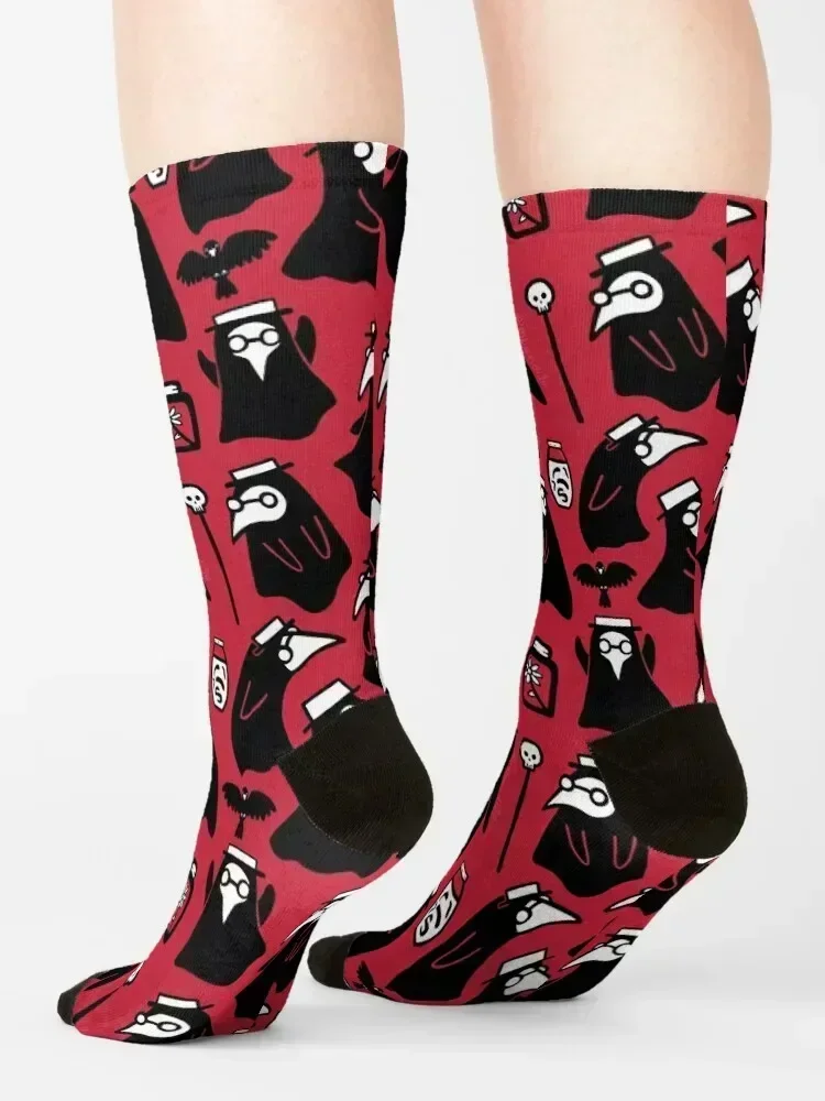 Plague Doctors Socks Antiskid soccer Heating sock gifts floor Socks For Girls Men's