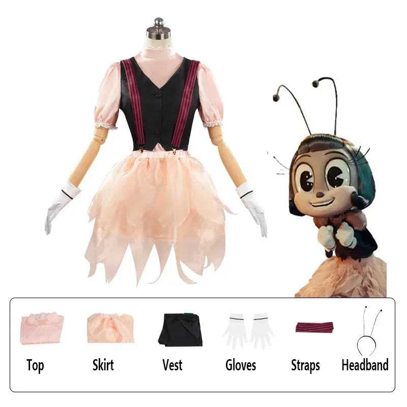 

Костюм для косплея из фильма IF, пышный комплект в стиле Лолиты, топ, юбка, жилет, перчатка, наряд для женщин и девочек, одежда для вечеринки на Хэллоуин goi/6