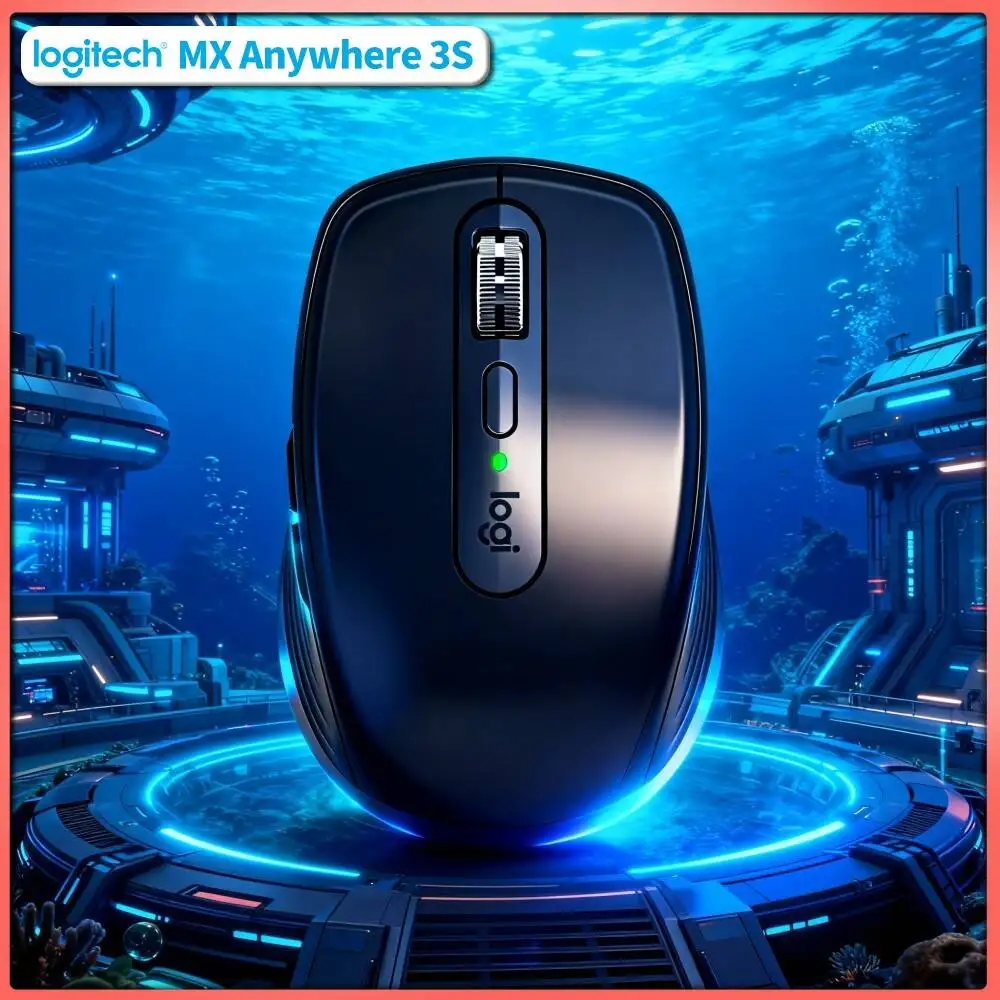 High-Precision MX Anywhere 3S Mouse - 8K DPI, USB-C Quick Charge, Silent Click, Ideal for Flower Variety Research Outdoor Desk