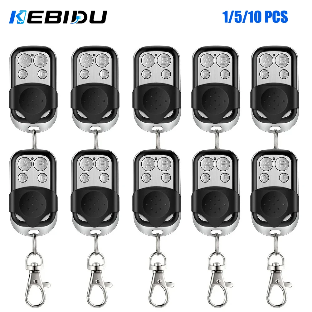 KEBIDU 1/5/10 PCS 433.92MHZ Clone Remote Control Clone Learning Code Key Universal Copy Garage Door Opener Remote Controller