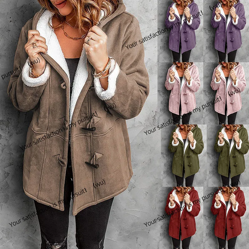 

Новое женское пальто с плюшевым воротником и карманом