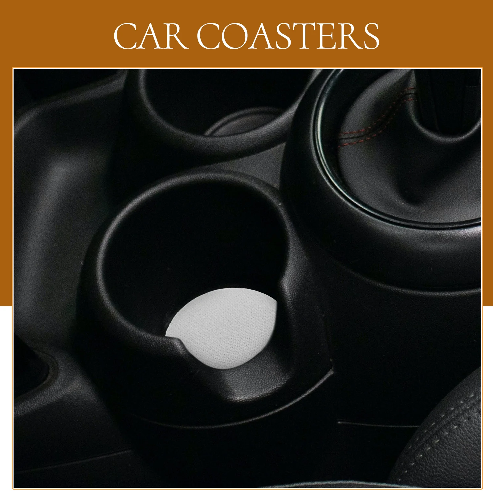 

10Pcs Neoprene Car Cup Holder Coasters Thickened Anti-Slip Wear Resistant Cup Mats for Vehicle Interior Automotive Accessories