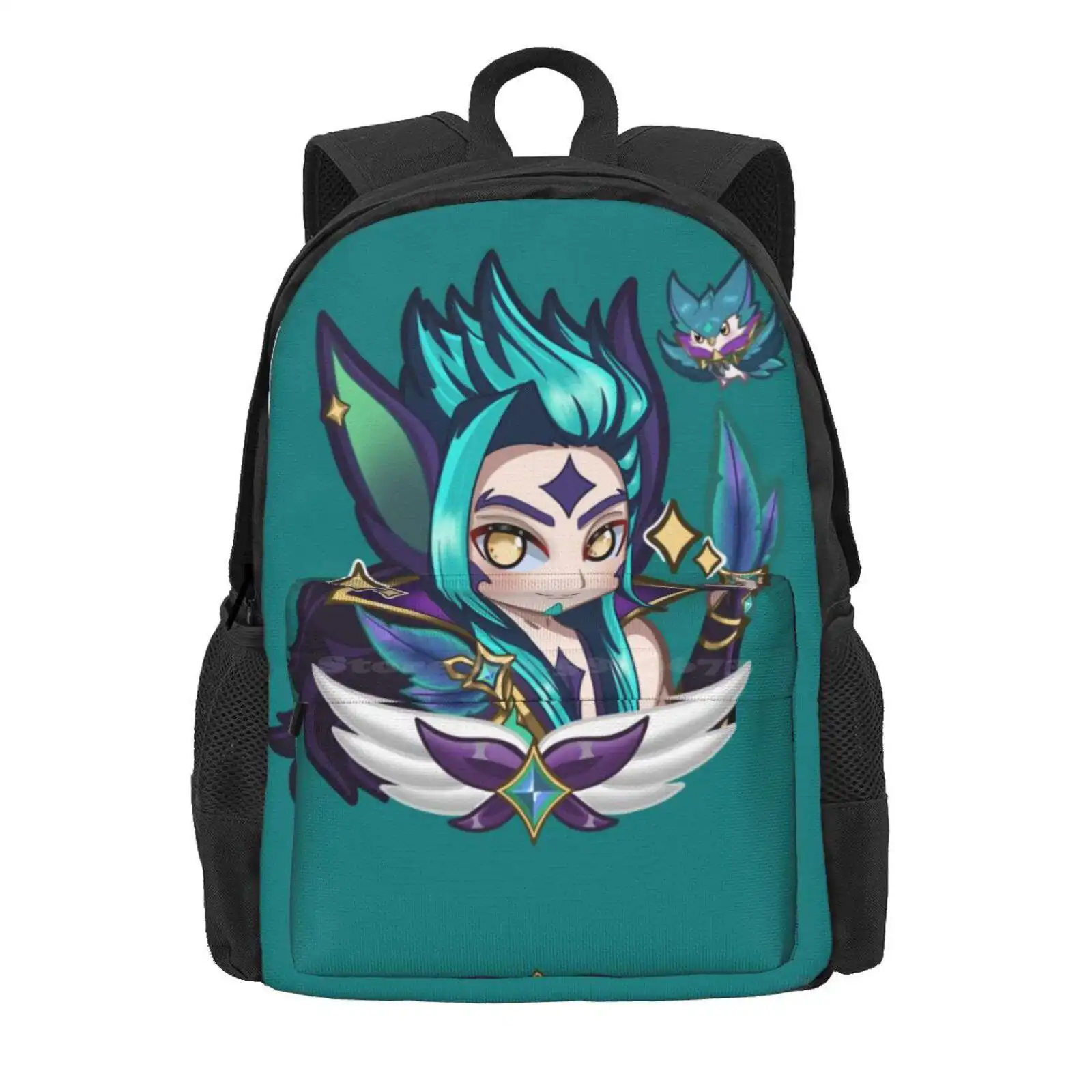 Rakan Star Guardian Hot Sale Schoolbag Backpack Fashion Bags Star Guardian Rakan Esports Chibi Riot Games