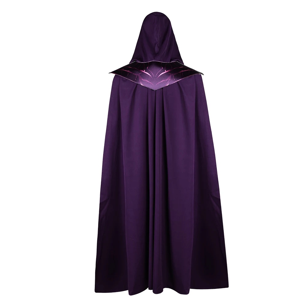 Disfraz de Rey Esqueleto con Capucha, Túnica de Fantasía para Hombre, Traje de Adulto para Halloween, Disfraz de Carnaval, Traje de Fiesta