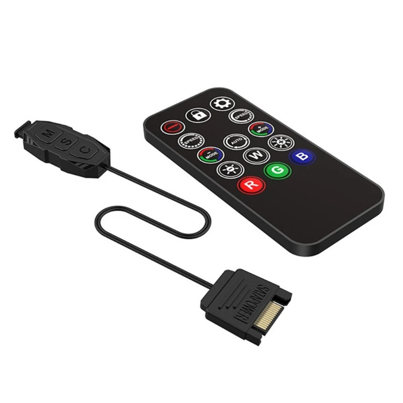 Controlador ABS do controlador ARGB do computador conectado dispositivo 5v Argb 3pin/4Pin