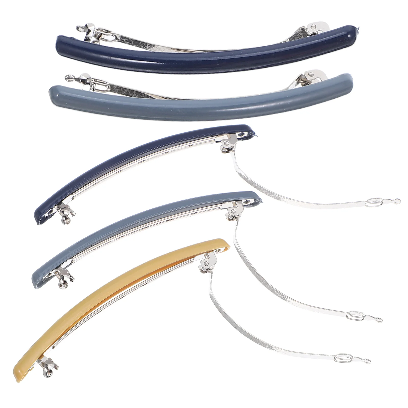 

5Pcs Candy-Color Hair Clips Stylish Minimalist Design Comfortable Wear Everyday Use Women Girls Hair Accessories Colorful Bobby