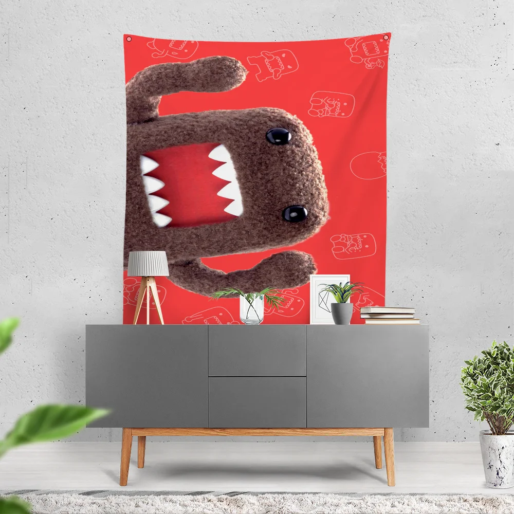 Cute D-Domo-kun Flag Banner Flag Art Decoration Design Decor Vintage Structure Party Garden Flag Club Bar Study Bedroom