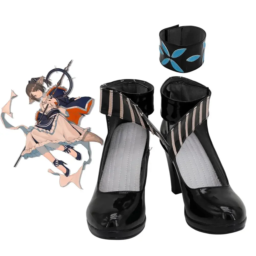 Arknights Perfumer Cosplay buty na wysokim obcasie skórzane buty wykonane na zamówienie