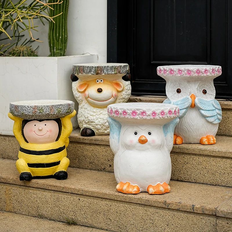 

Animals Dwarf Garden Decor Molds Resin Animals Statue Unique Garden Accessories Relaxing Garten Dekoration Garden Ornaments