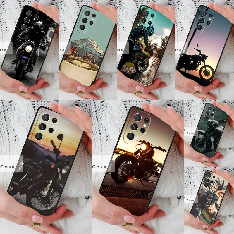 Moto Motorcycle Phone Cover Case for Samsung Galaxy S26 Ultra S20 FE Note 10 S24 S23 S21 S25 Plus S22