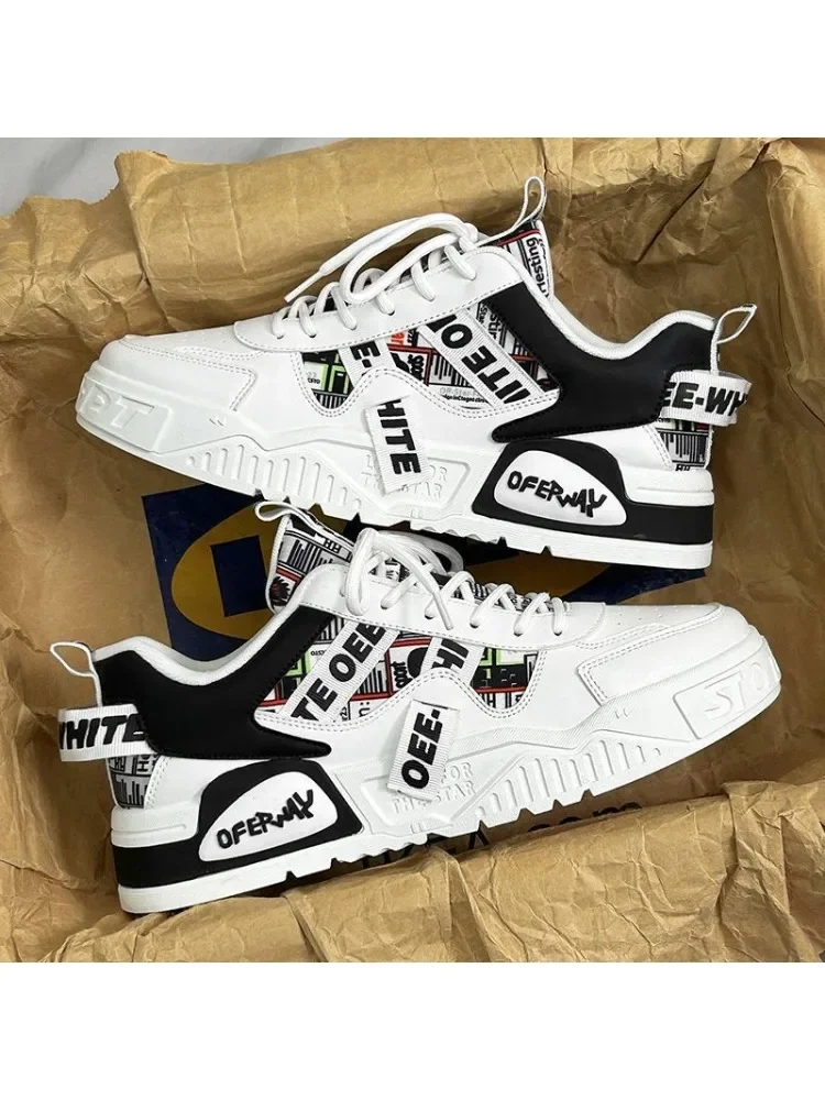 Casual Fashion Leder Sneakers Neue Skateboard Herren Schuhe Outdoor Laufen Sportschuhe Wandern Tennis Plattform Luxus Schuhe