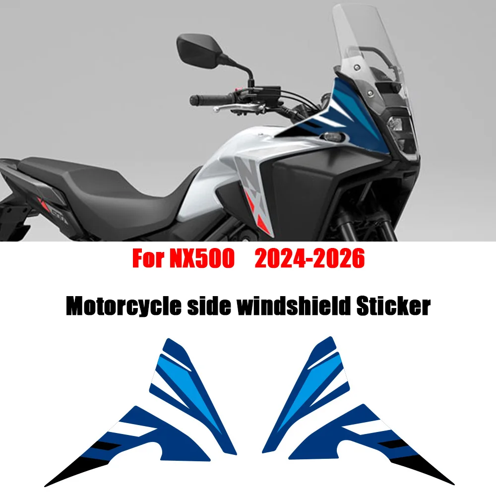 NX500 2024+ Motorcycle Side windshield Decorative Stickers For NX500 Waterproof Sticker scratch-resistant Decals accessories