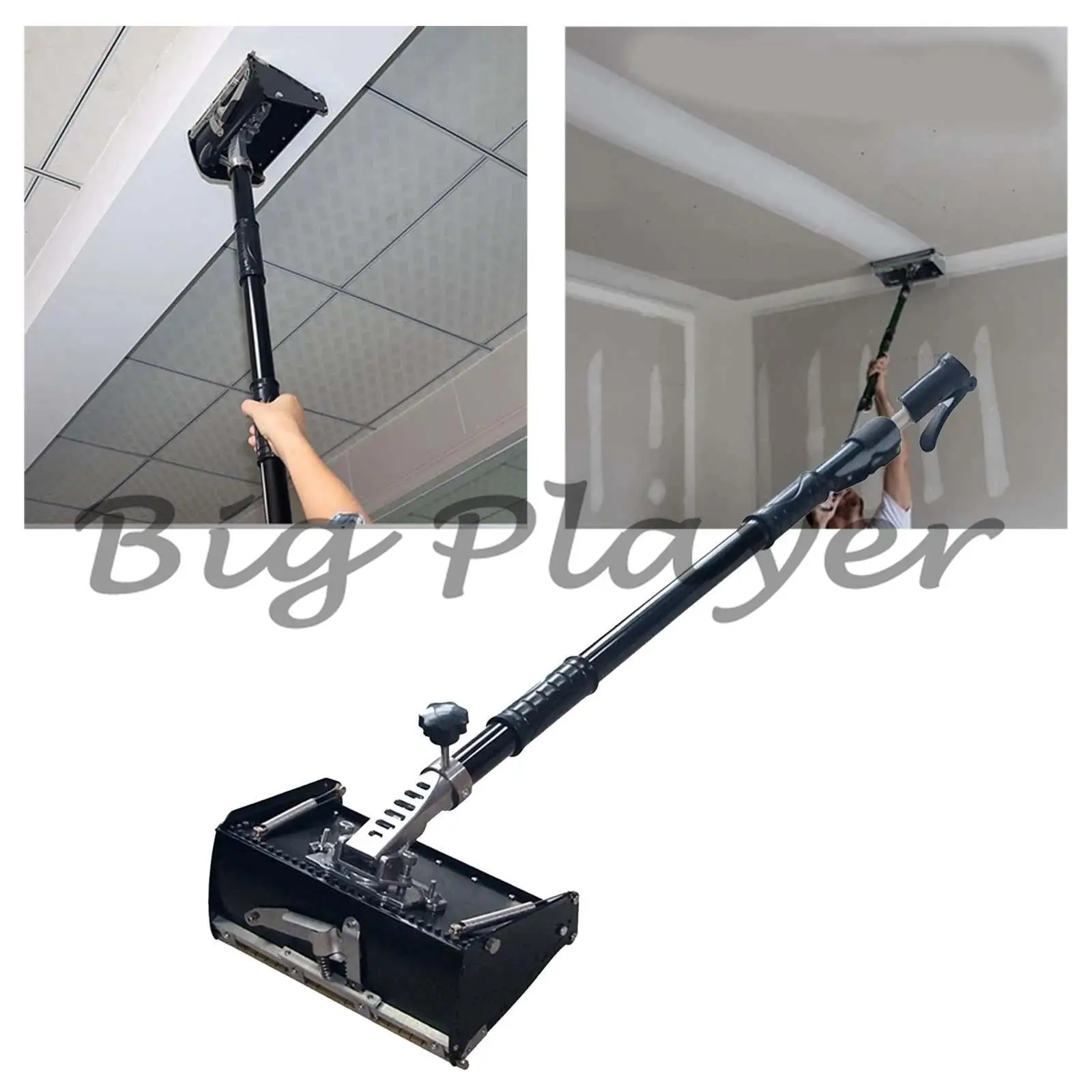 12inch Drywall Flat Finishing Box Accessories Aluminum Alloy Compact Practical Wallboard Finishing Tool for Wall Painting