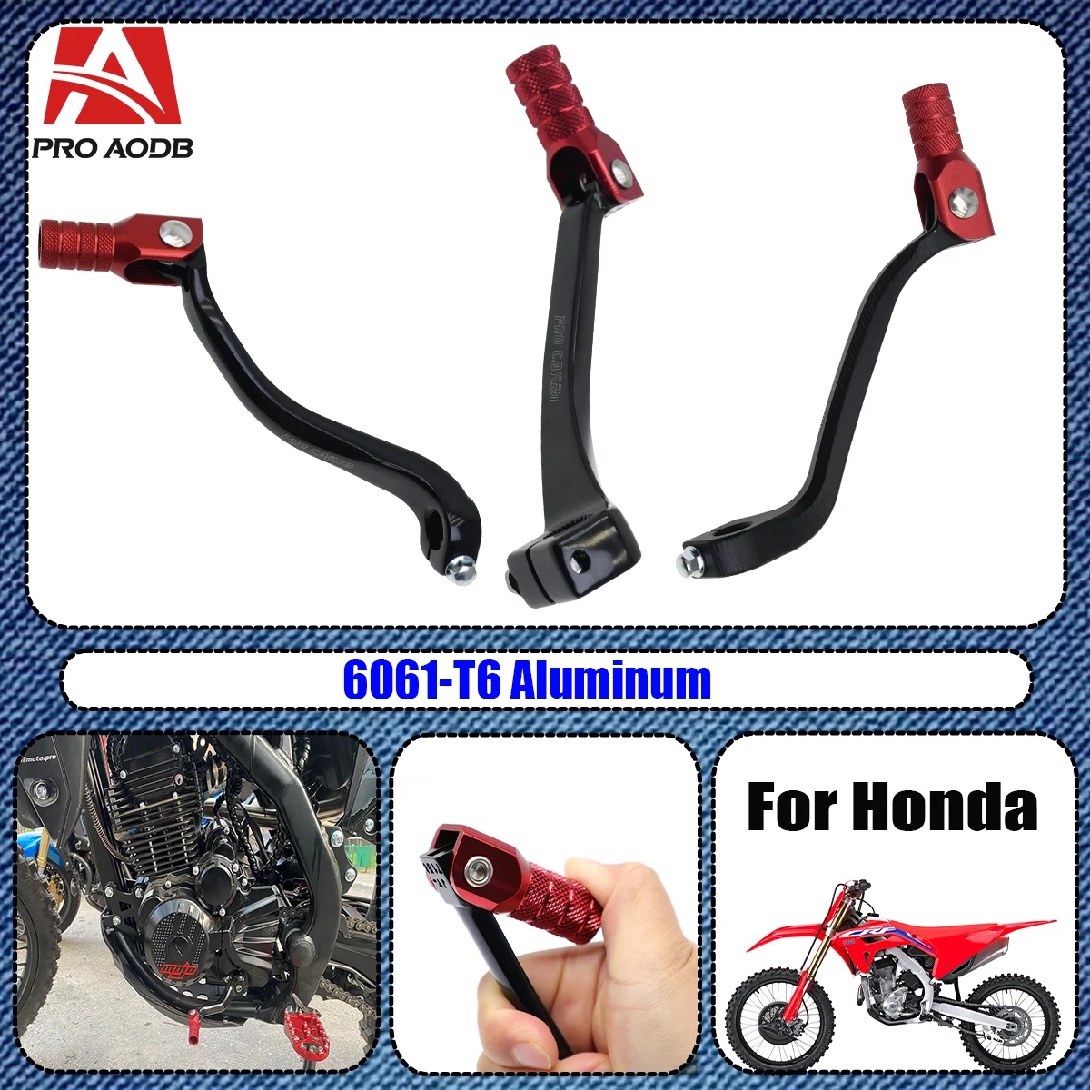 

Aluminum Motorcycle Gear Shifter Shift Lever Pedal For Honda CRF250R 150R 150F 250RX 450RX 450RL CRF230F CRF450R CRF250X 450X
