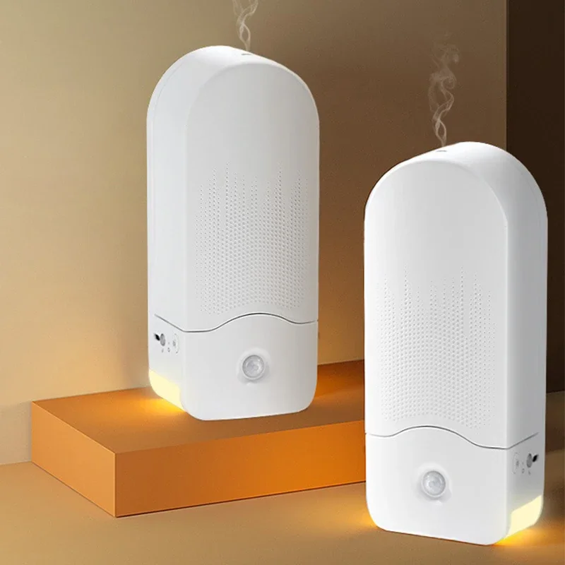 Human Sensor Mini Wall Mount Water-less Oil  Sprayer Air Fresh Smart Aroma Diffuser