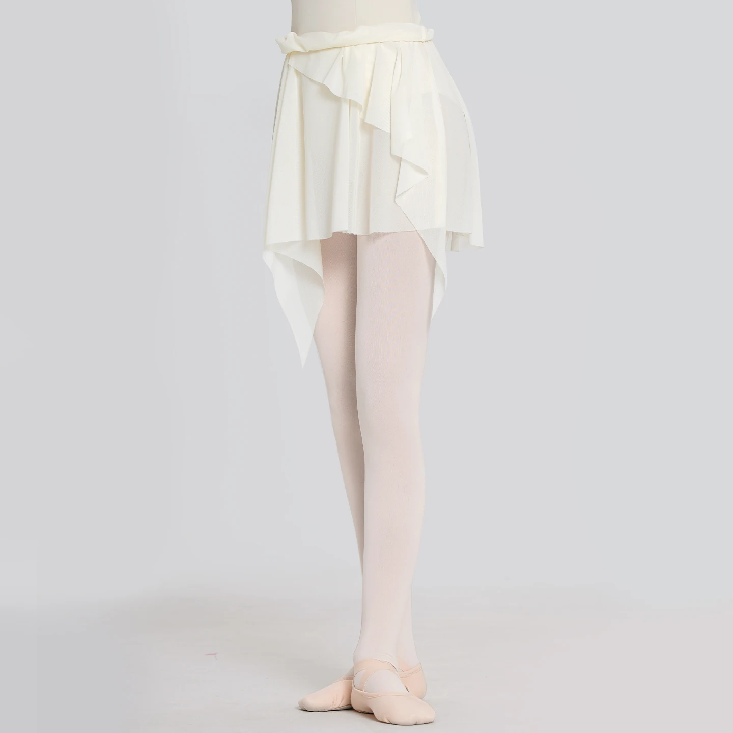 กระโปรงบัลเล่ต์ผู้หญิง ผ้าโปร่งสั้นแบบไม่สมมาตร กระโปรงบัลเล่ต์ กระโปรงสเก็ต กระโปรงบัลเลริน่า กระโปรงเต้นรำ ผ้าทูล