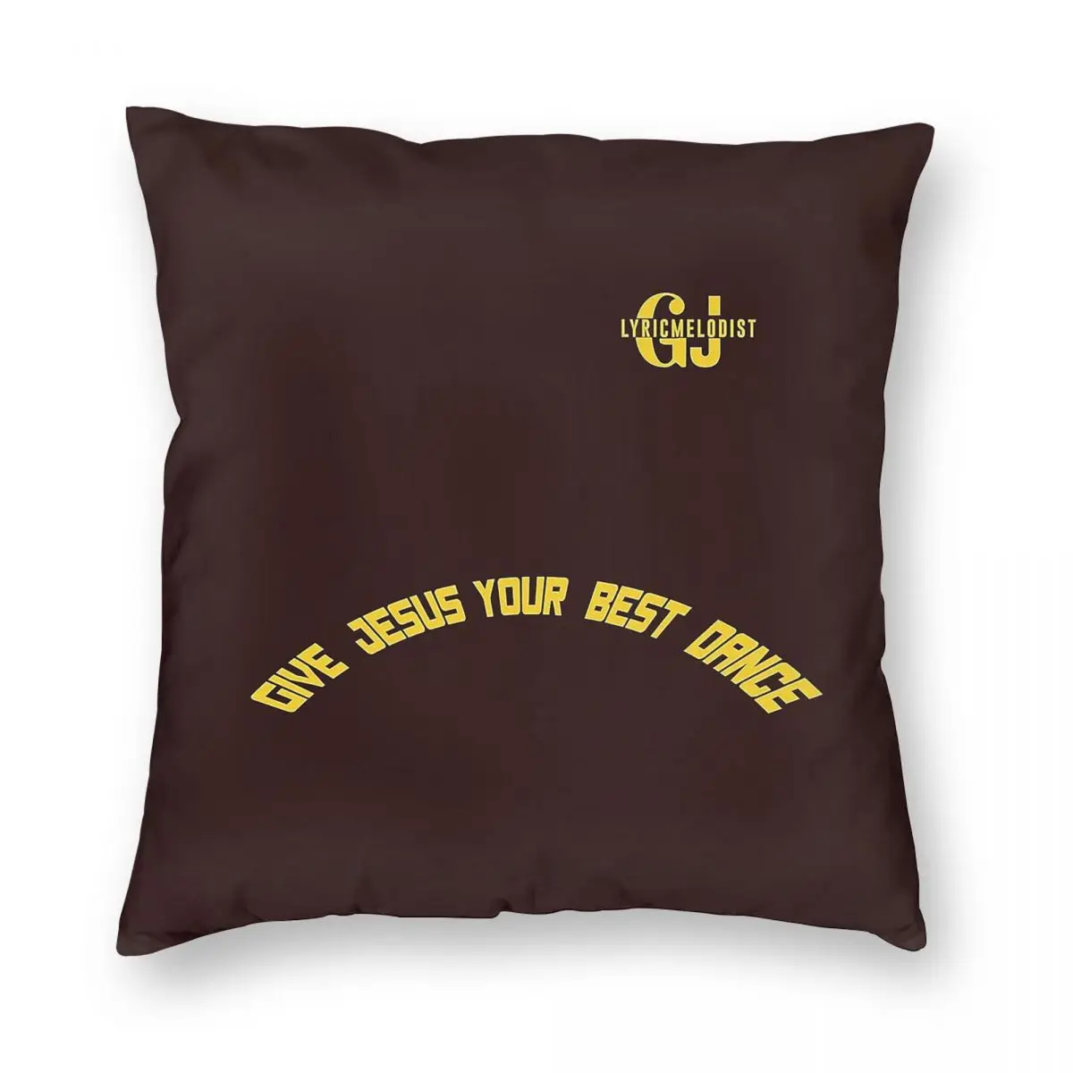 امنح يسوع أفضل غطاء وسادة مربع للرقص من البوليستر والكتان المخملي بنمط سحاب ديكور منزلي