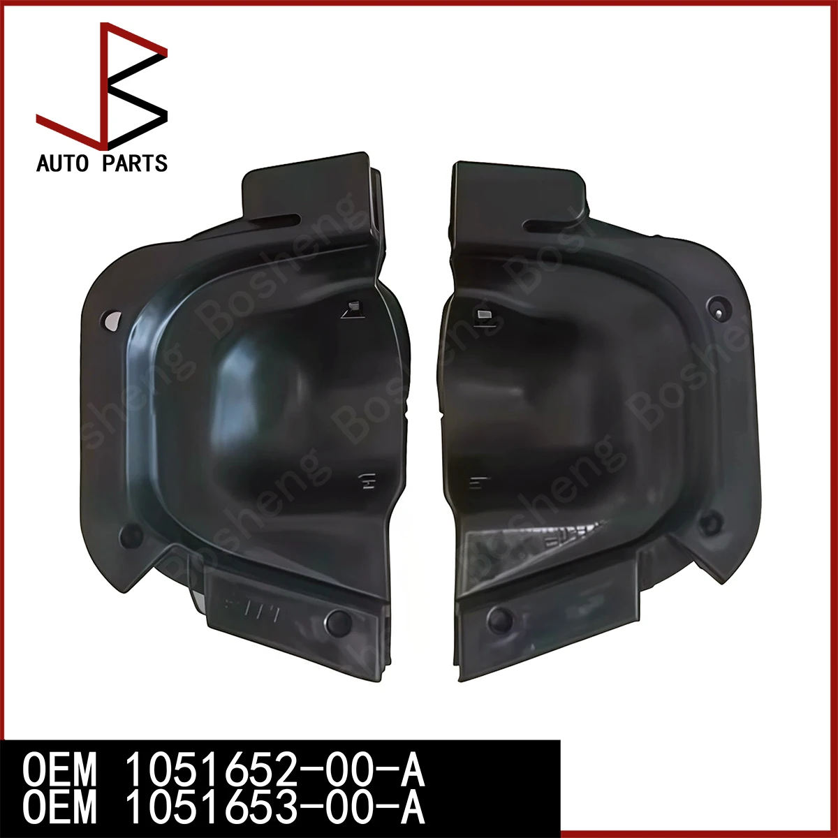 새로운 짧은 고무 센서 휠 라이너 커버 OEM 테슬라 모델 S 2012-2016 16-21 OEM 1051652-00-A 1051653-00-A 1051652 1051653