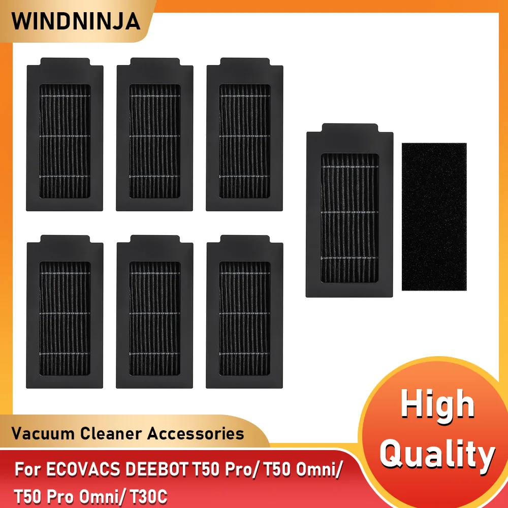 Filtry HEPA Akcesoria do ECOVACS DEEBOT T50 Pro/ T50 Omni/ T50 Pro Omni/ T30C Robot Odkurzacz Filtry Części Zamienne