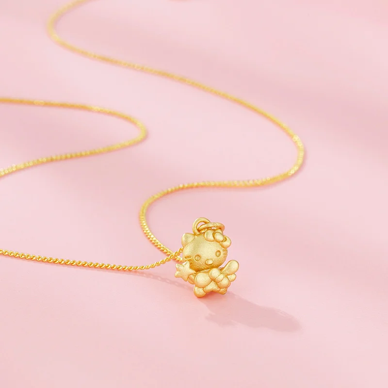 Colliers de la présidence de Sanurgente Hello Kitty Anime Cartoon, bijoux mignons pour étudiants Kawaii, accessoires de clavicule, jouets décoratifs, cadeaux