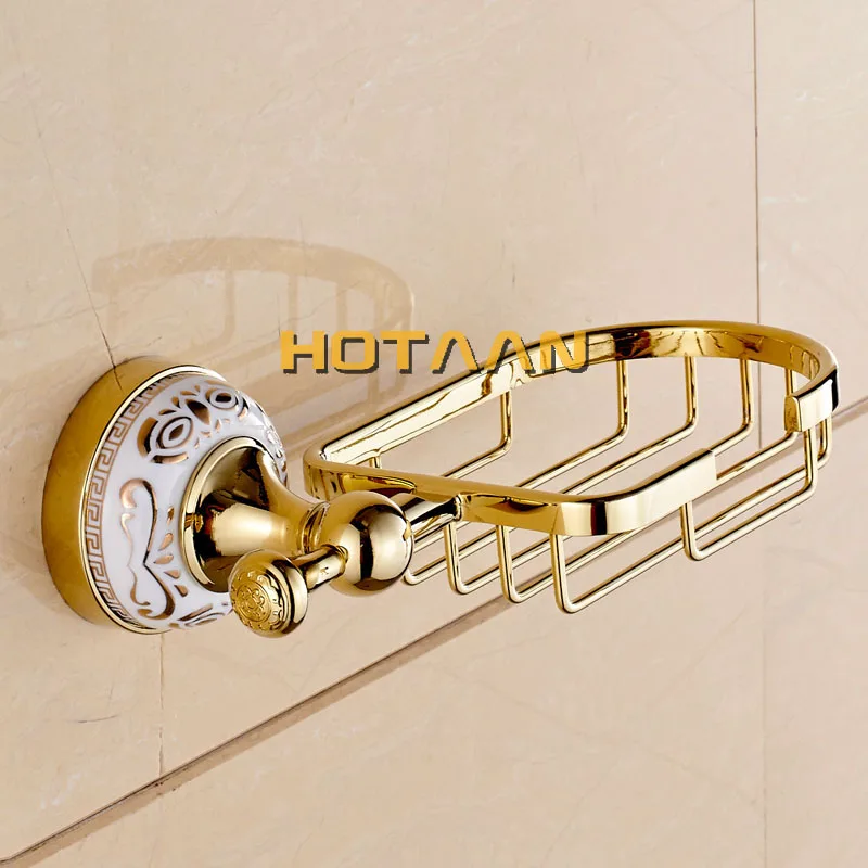 Luxury Towel Rack Wall Mounted Bathroom Accessories Set Ceramic Solid Stainless  Bath Hardware Sets Chrome Toilet Brush Holder