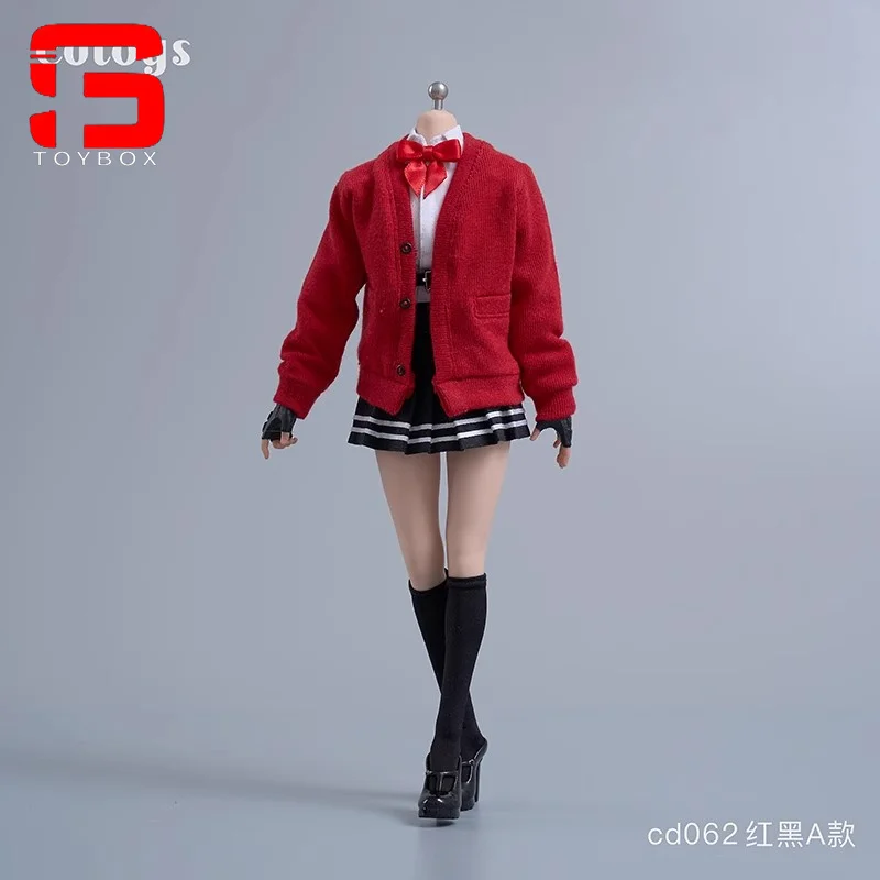 In Stock cdtoys cd062 1/6 Scale Female Student Uniform JK Skirt Suit Clothes Model Fit 12'' Soldier Action Figure Body Doll