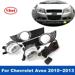1Set Car Front Bumper Fog Light Assembly For Chevrolet Aveo 2010 2011 2012 2013 With Harness Switch