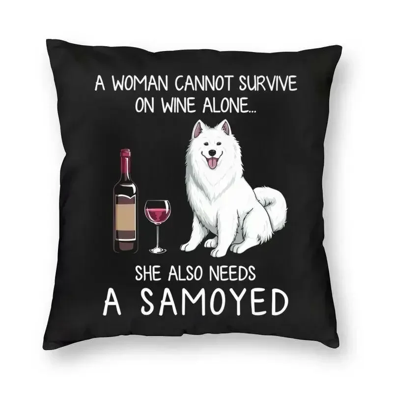 Alaskan Malamute throw pillow cover with short plush print living room sofa decoration cushion cover pillow covers decorative