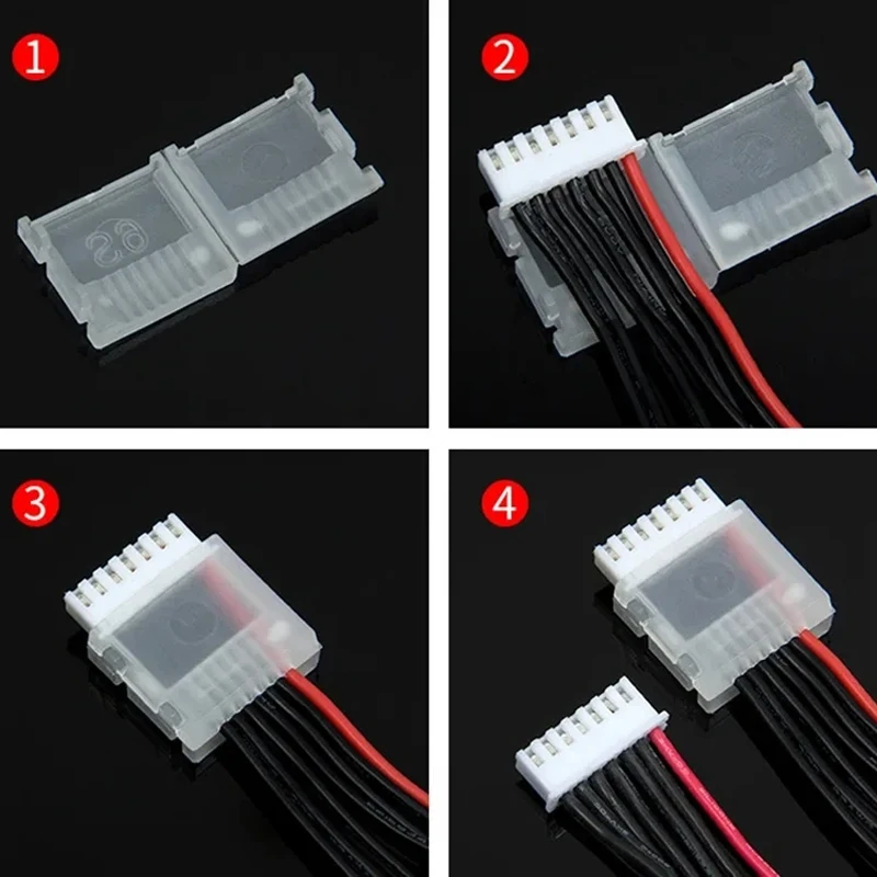 10/20pcs/lot 2S 3S 4S 5S 6S JST-XH Balanced Head Protection Balance Plug Savers AB Clip for Rc Lipo Battery image 4