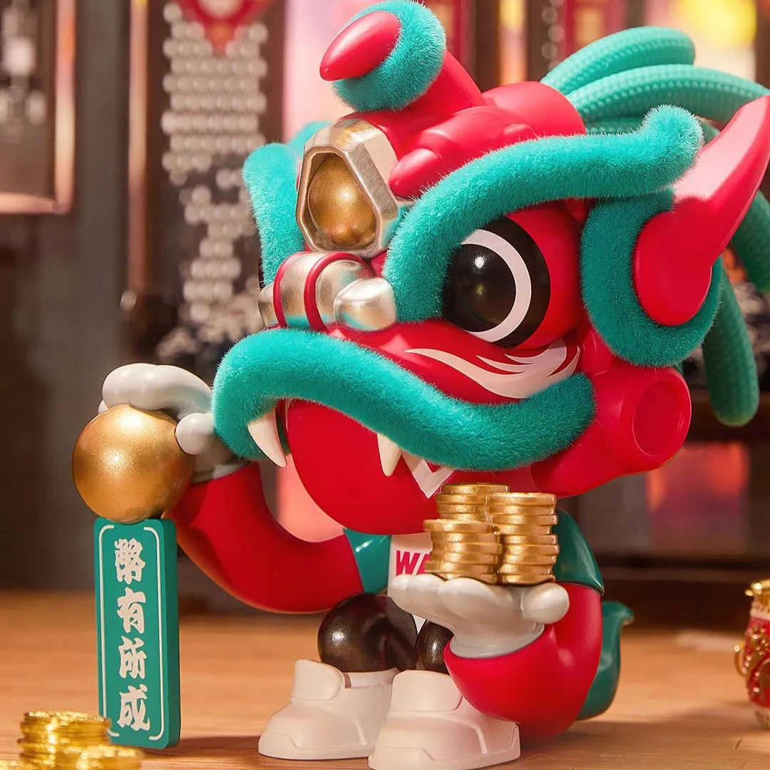 

2025 New WASA Dancing Lion Blind Box Mystery Box MechaToy Good Luck To You Trendy Play Decoration Collection Happy New Year Gift