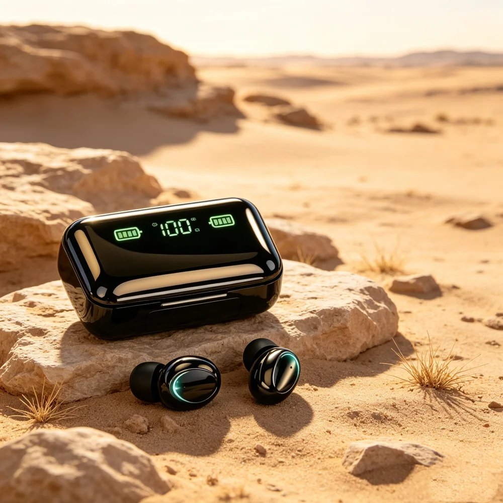 TWS Wireless Earbuds Fone Bluetooth Earbuds Bluetooth Headsets with Dual-mic Arrays Ensure Exceptional Voice Clarity in Crowds