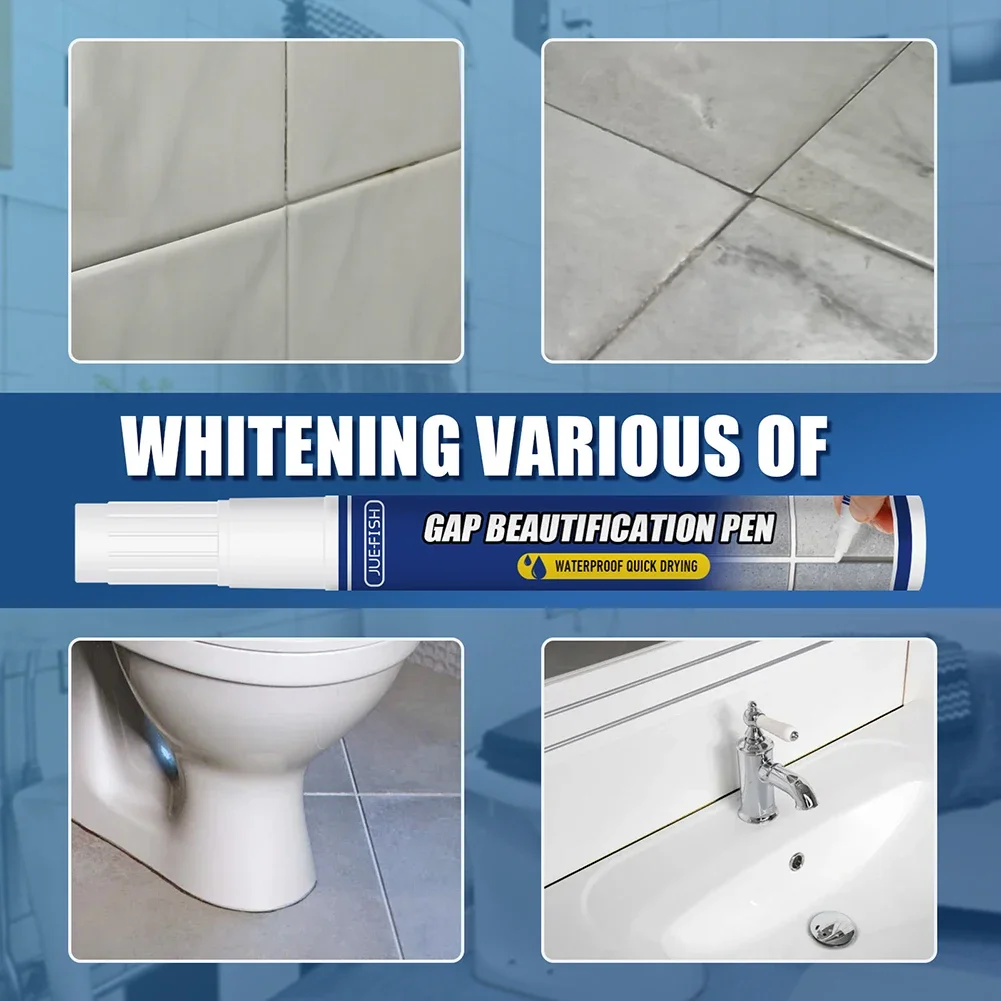 Tile Gap Repair Pen White Tile Refill Wall Grout Marker Mouldproof Filling Agent Waterproof Anti-Mildew Filling Agents