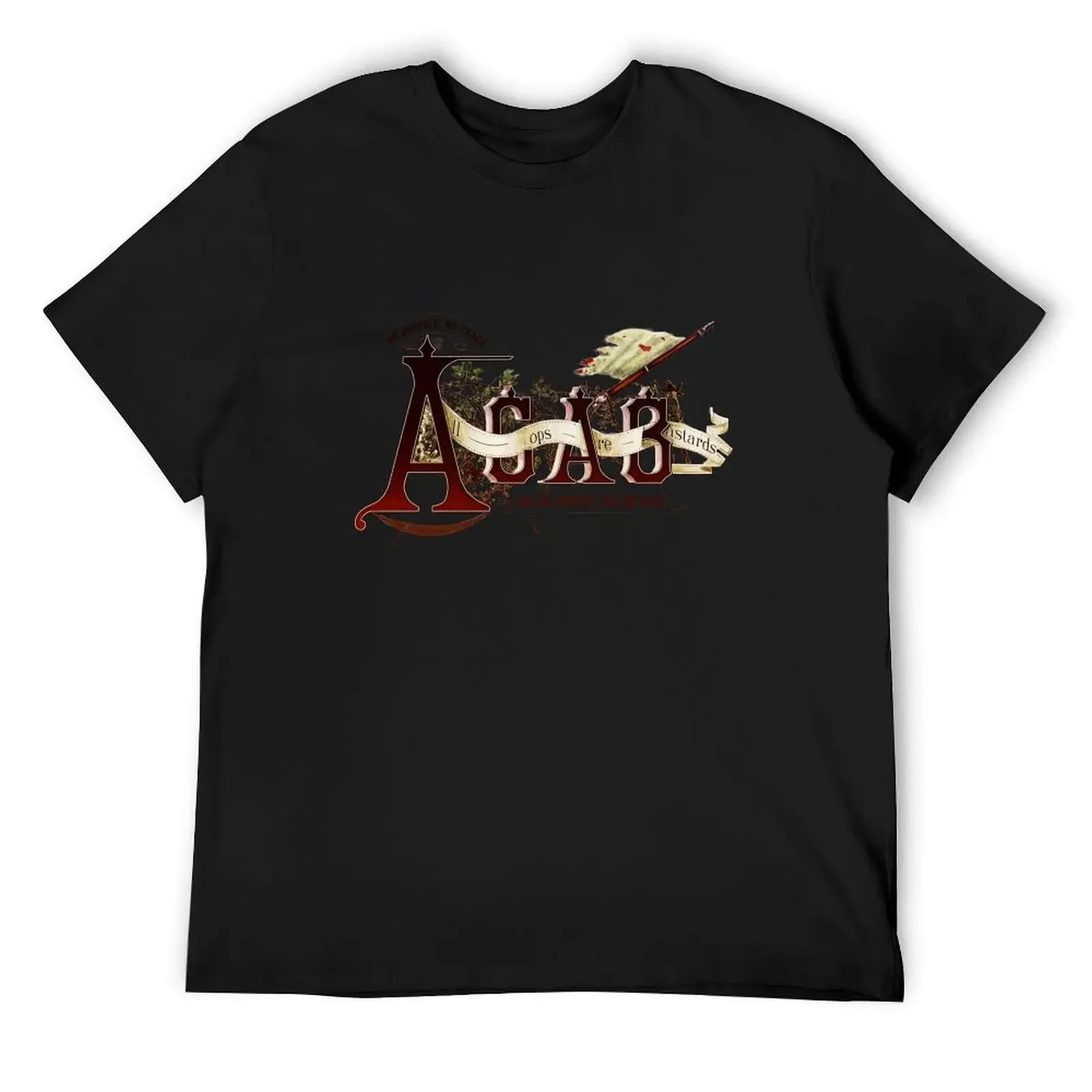 

Vintage ACAB - Anti Police Action T-Shirt summer tops gifts for boyfriend shirts graphic tees mens graphic t-shirts