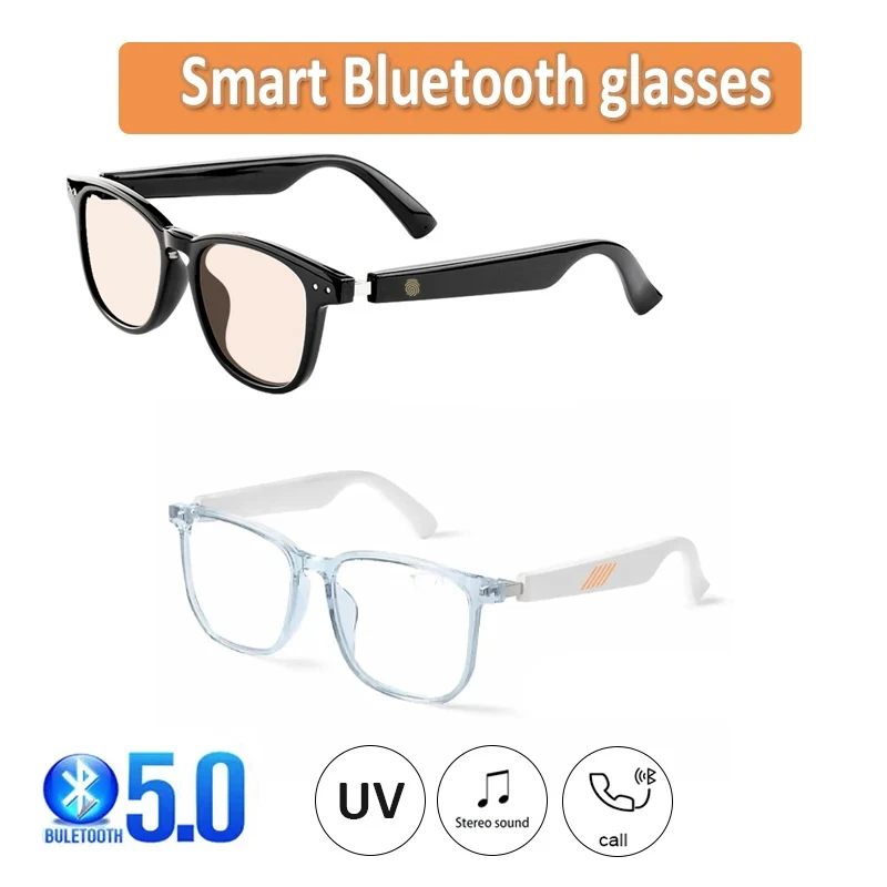 

2024 Wireless Bluetooth 5.0 Smart Sunglasses Glasses Hands-Free Calling Music Headphones With Microphone Motion Speaker Glasses