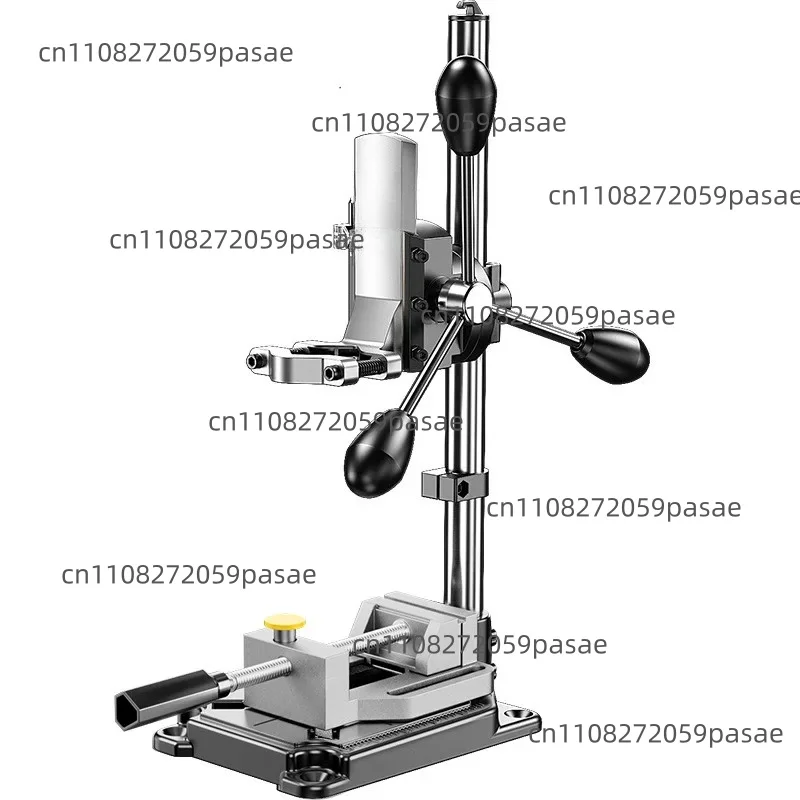 Drill Press Stand for Hand Drill - Universal Benchtop Portable Holder with Adjustable Chuck and Aluminum Base