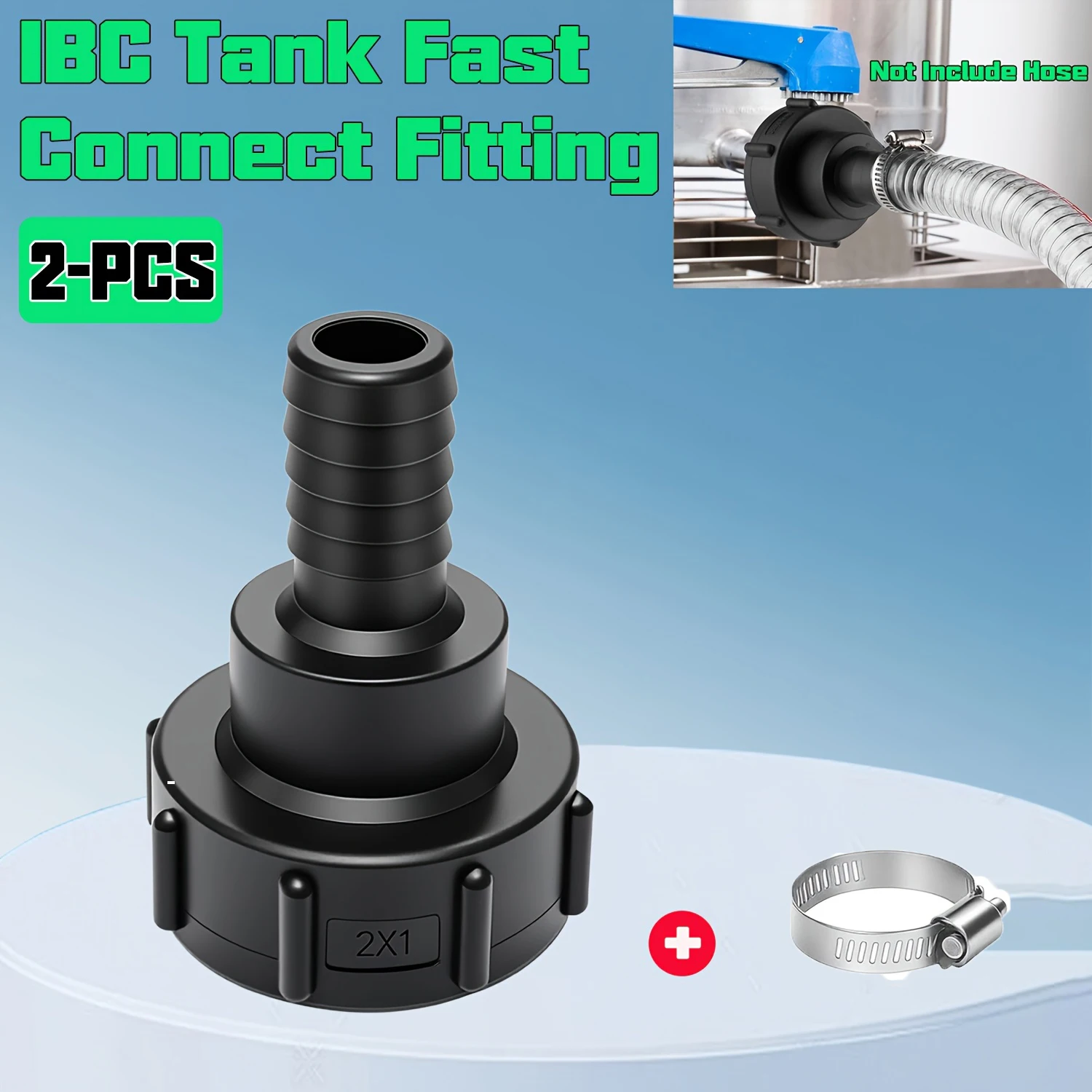 IBC Tank Adapter Adaptor Connector Water Tank Outlet Connection Fitting Tool For Home Garden Water Connectors Hose Fittings
