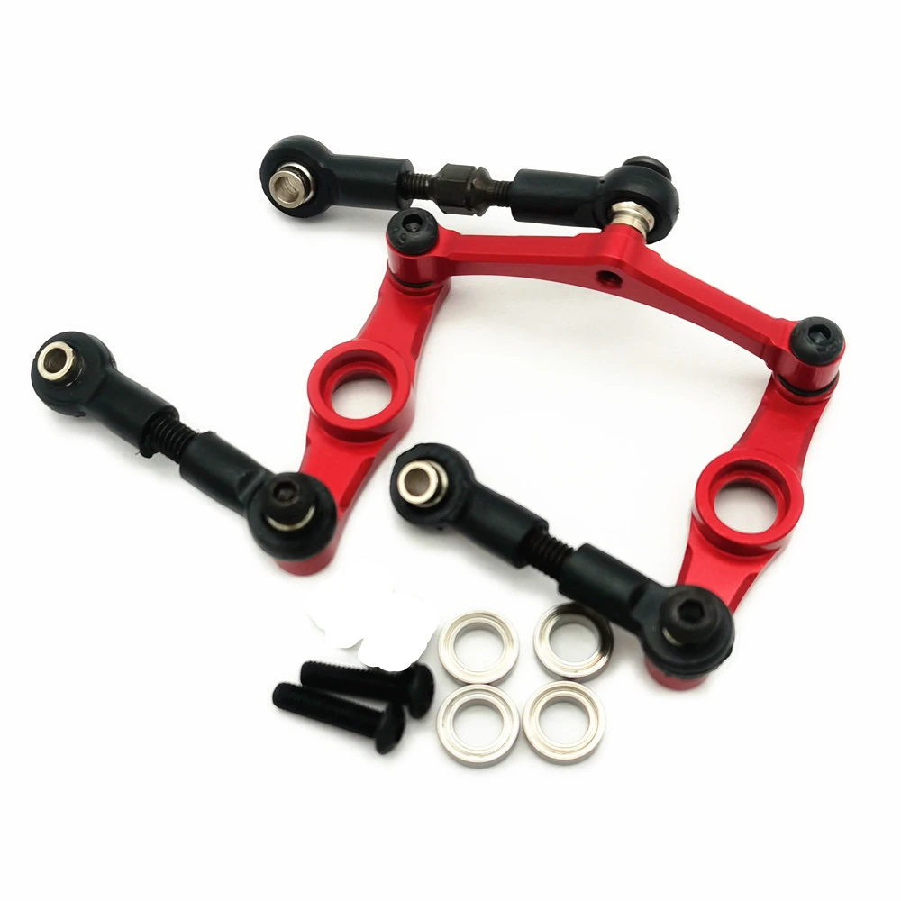 Aluminum Steering Assembly with Bearings and Links Tie Rod for Tamiya TT01