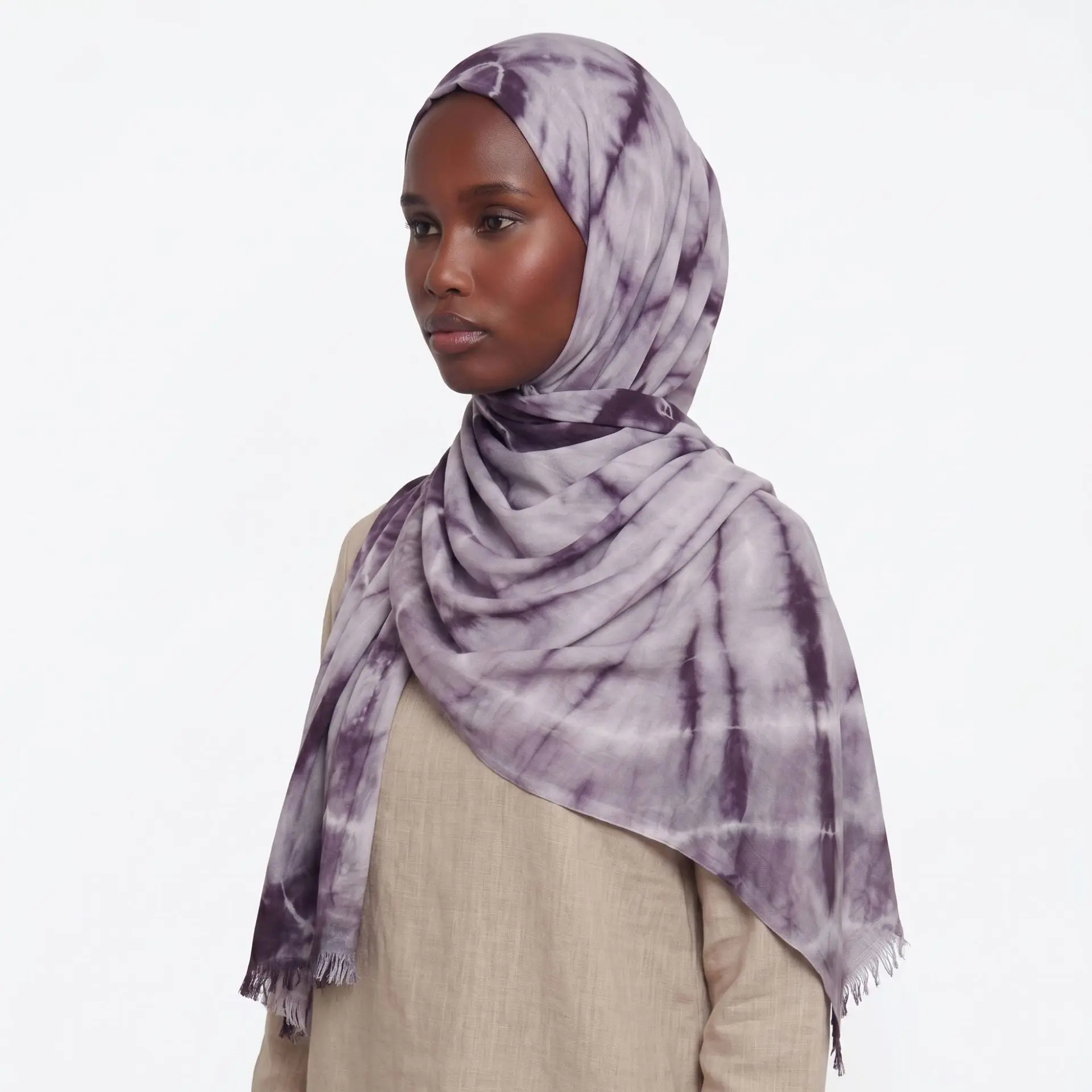 New tie-dye long scarf silk scarf long shawl gradual change ethnic style fashion scarf wholesale