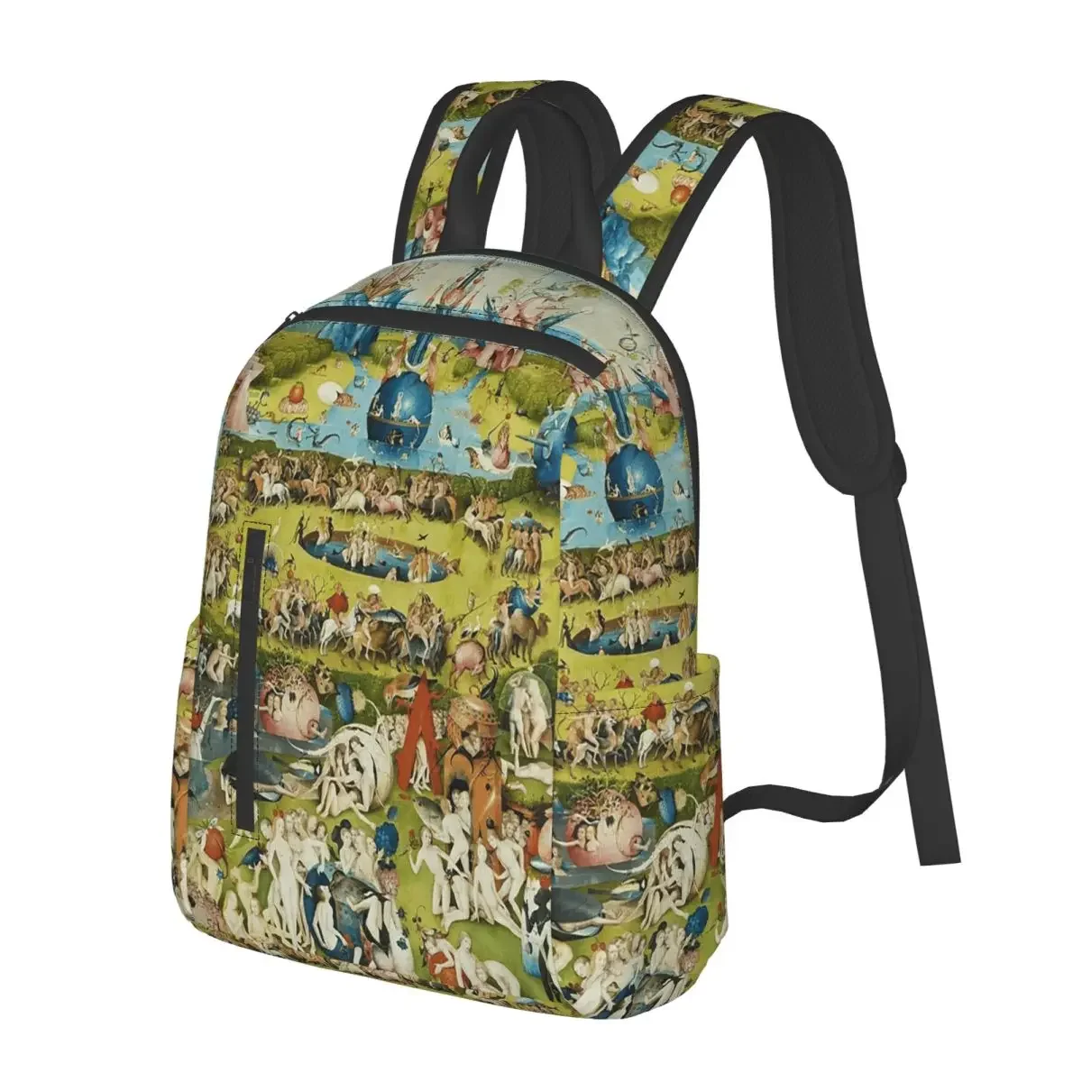 

Hieronymus Bosch - Garden Of Earthly Delights Poster Student Backpack School Bag for Boys Girls Fashion Bookbag Shoulder Bags