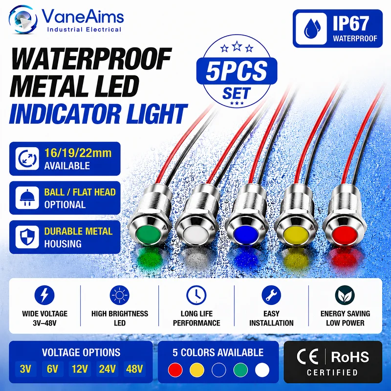 Panel Line Marker - 5 Pezzi Spie Luminose a LED