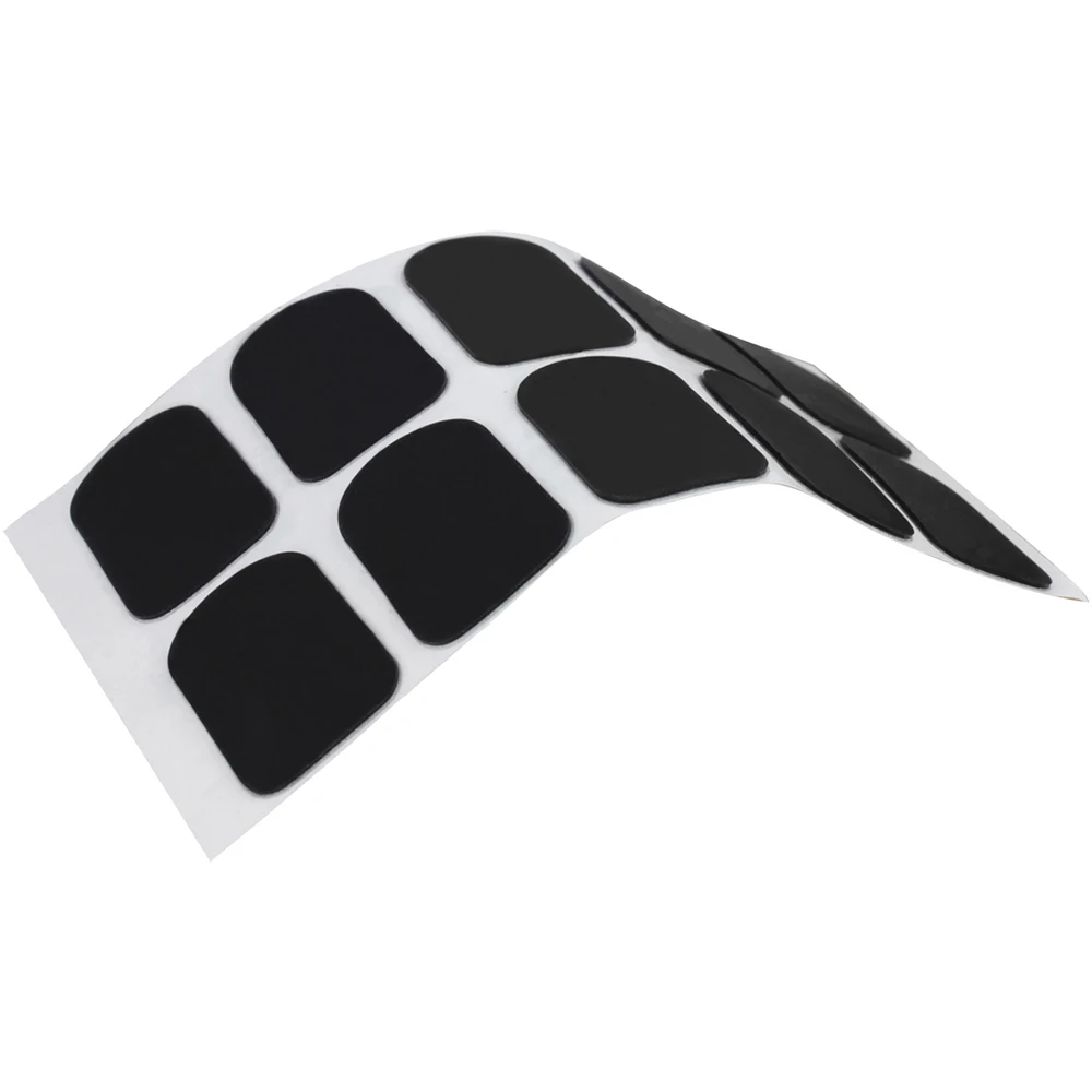 10Pcs Soprano Saxophone Tooth Pad Black Silicone Tooth Pad Suitable For Saxophone Mouthpiece Protection Woodwind Parts