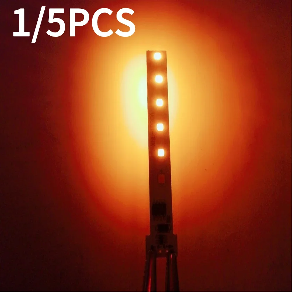 1/5PCS 1.2V Flame Light Circuit Board 12LED Solar Candle Lamp Board Control Drive Board Bulb Accessories